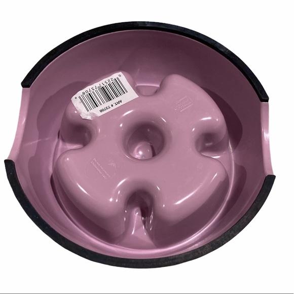 Sm Dog BOWL TO SLOW DOWN EATING- speed bumps PINK - Picture 3 of 9